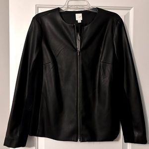 J Jill vegan leather jacket